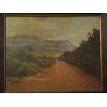 Jack Pohl, signed and dated 1920, oil on canvas, South African landscape, 14 x 18ins