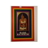 Peter Blake, silk screen on tin for Dodo Designs, "Babe Rainbow", 26 x 17ins, unframed