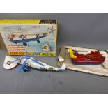 Two boxed Dinky Toy vehicles to include an SRN6 Hovercraft and further SeaKing Helicopter model no