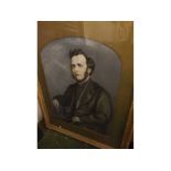 Victorian school, pair of pastels, half-length portraits of a lady and gent, 25 x 19ins (2)