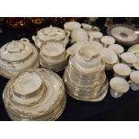 Extensive set of Royal Doulton Repton pattern dinner wares comprising tureens, graduated set of