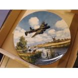 Six Coalport collectors plates of "Reach for the Sky", together with two further Doulton collectors