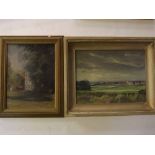 Group of 4 assorted oils by E W Pipkin, CP, FJ Savage and Charles Rudd, assorted sizes (4)