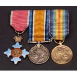 Group of three miniature medals comprising Knights and Dames Grand Cross (GBE), 2nd type, British