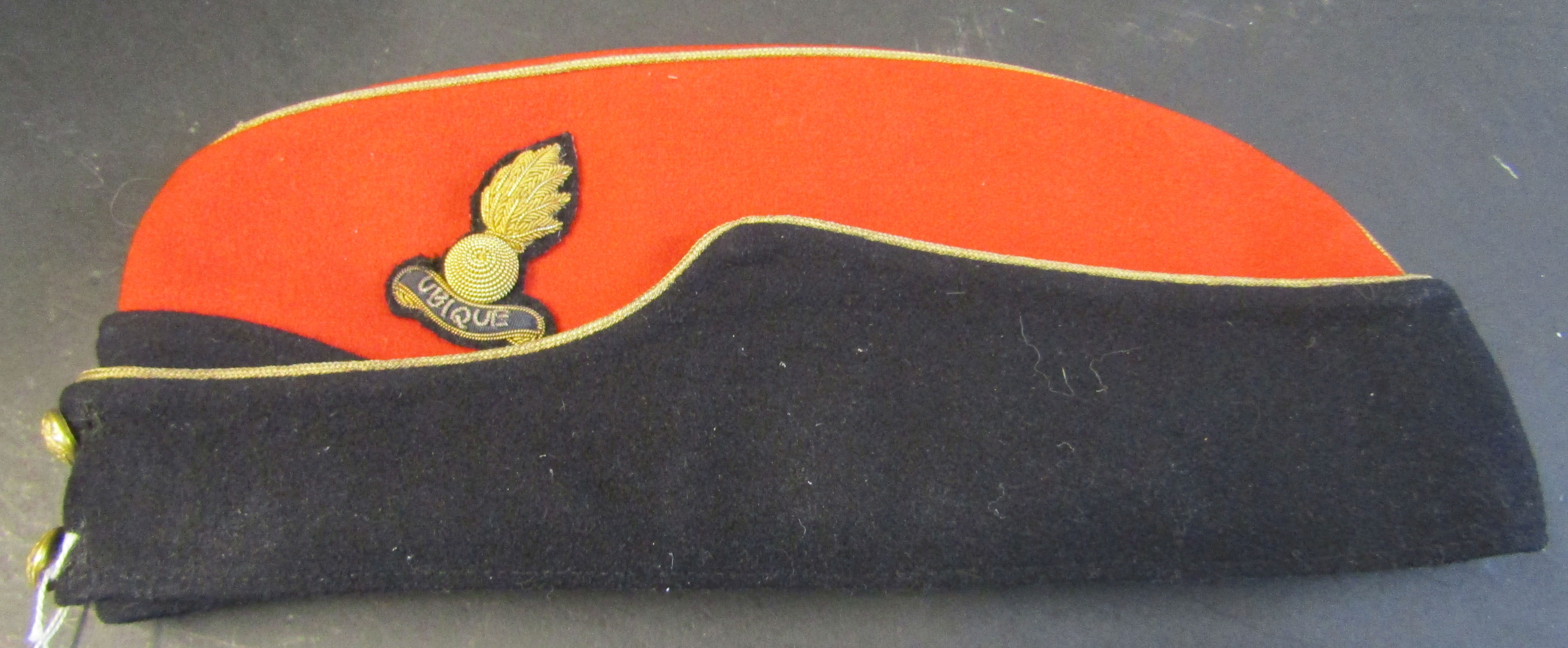 Mid-20th century Royal Engineers Officers side cap, width 11 1/2 ins