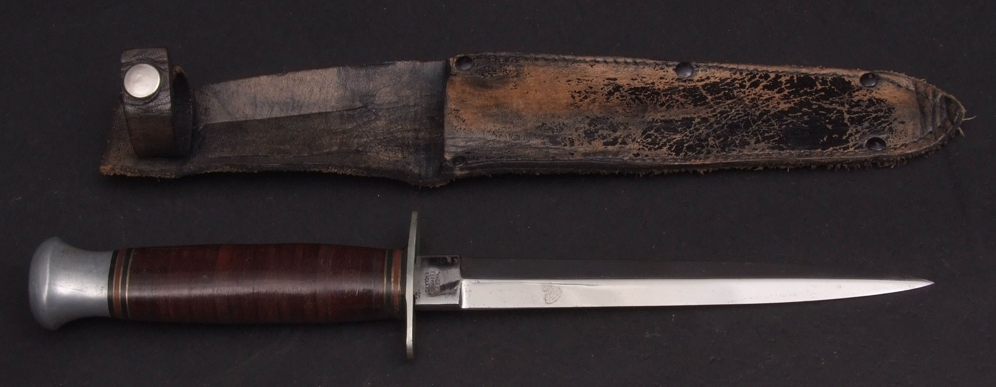 Mid-20th century Private Purchase fighting knife, William Rogers – Sheffield, England, “I cut my