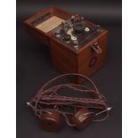 Early 20th century mahogany cased crystal receiver, The British Thomson-Heuston Co Ltd No B44278,