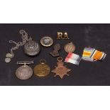 Mixed Lot: WWI group of three comprising 1914-15 Star, British War medal and Victory medal to M2-