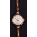 Third quarter of the 20th century 9ct gold ladies dress watch, Omega, 14028609, the 17-jewel