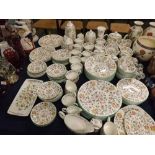 Extensive set of Minton Haddon Hall dinner/tea wares to include ten 10ins dinner plates and ten side