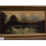 Charles Beatty, signed pair of oils on board, Hellesdon Mill & Costessey Stick Bridge, 7 x 14ins (2)