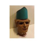 Large electronically operated paper m ch Thunderbirds head of Gordon, 20ins tall