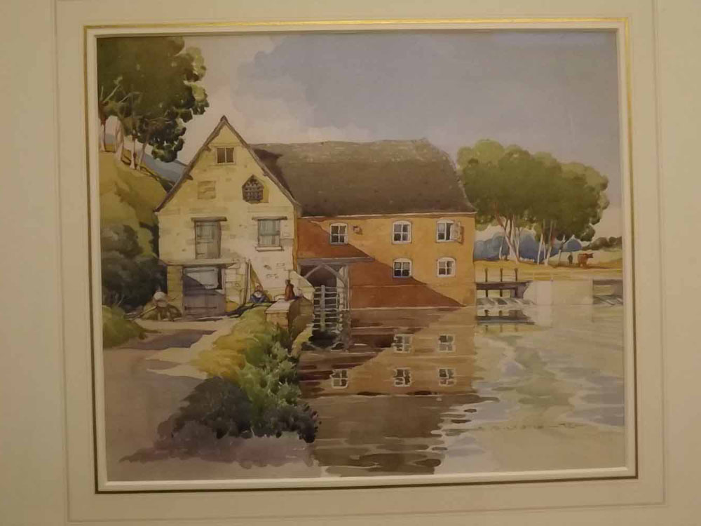 Edward Douglas Lyons (1905-1983, British) ?The Mill House? watercolour, signed and dated 72 lower