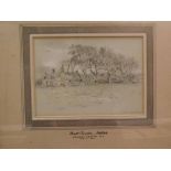 Ernest Crofts, pencil drawing inscribed East Runton 91, 5 x 7ins