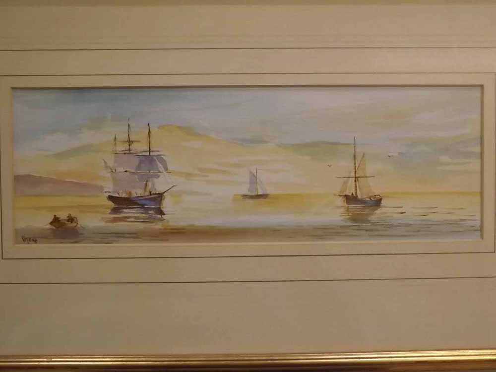 Brian Peters, signed pair of watercolours, "Rough weather in the Channel" and "Cornish morning", 5 x - Image 2 of 2