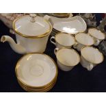 Quantity of Minton Horizon dinner/tea wares comprising teapot, five cups and saucers, five similar
