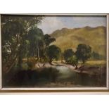 Unsigned oil on panel, inscribed "Glen Messin, Argyllshire Aug 19/71", 6 1/2 x 9 1/2 ins