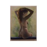 Krys Leach, monogrammed oil on canvas, Female nude, 16 x 12ins, unframed