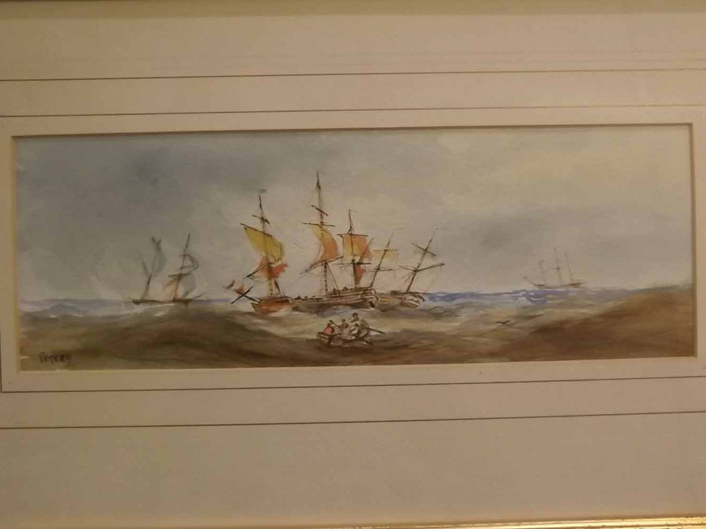 Brian Peters, signed pair of watercolours, "Rough weather in the Channel" and "Cornish morning", 5 x