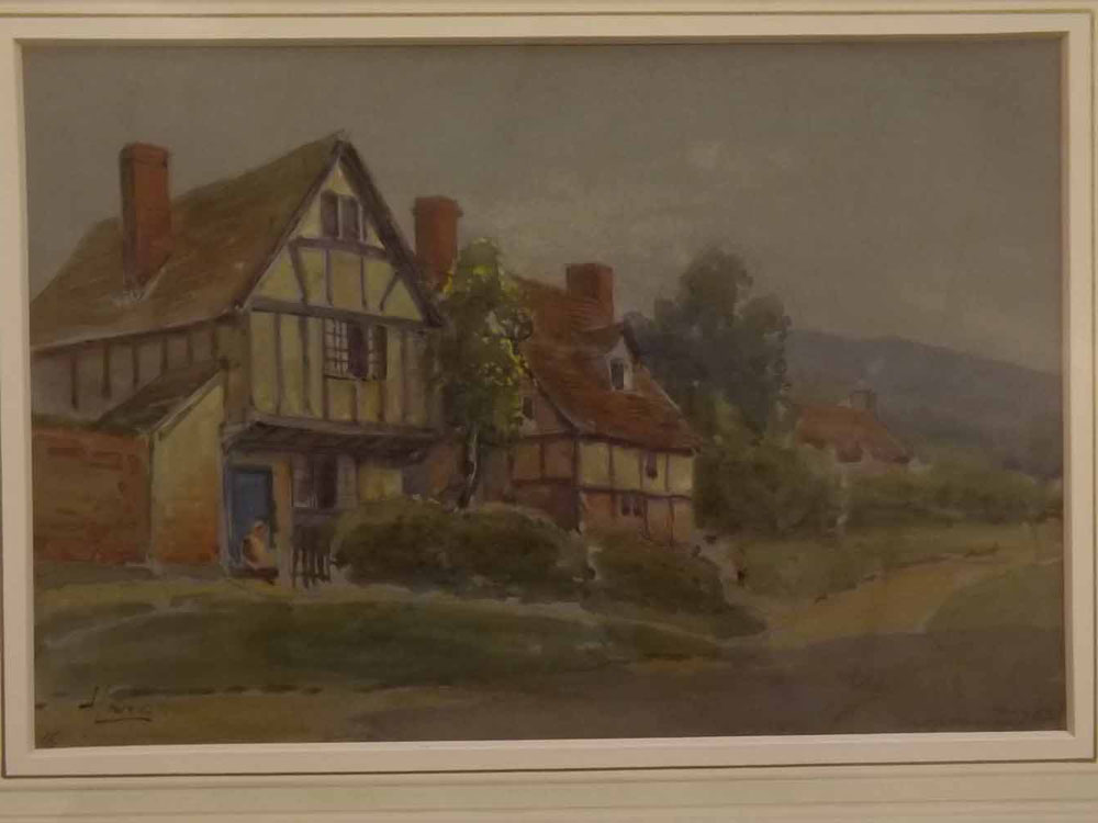 Harold Lawes, signed watercolour, "Croft House", 6 1/2 x 10ins