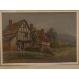 Harold Lawes, signed watercolour, "Croft House", 6 1/2 x 10ins