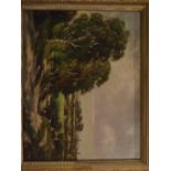 Robert Mallett, signed oil on canvas, Landscape, 13 x 17ins