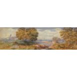 JOHN JOSEPH COTMAN (1814-1878) Panoramic landscape with distant view of Norwich watercolour,