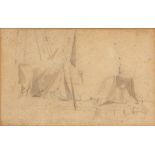 JOSEPH STANNARD (1797-1830) Boat Studies pencil and wash drawing, signed lower left 4 1/2 x 7ins