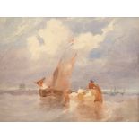 CIRCLE OF MILES EDMUND COTMAN Seascape watercolour, unsigned 9 x 12ins Provenance: Mandell s