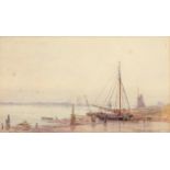 FREDERICK GEORGE COTMAN (1850-1920,) Maldon, Essex watercolour, signed and dated 1892 lower right