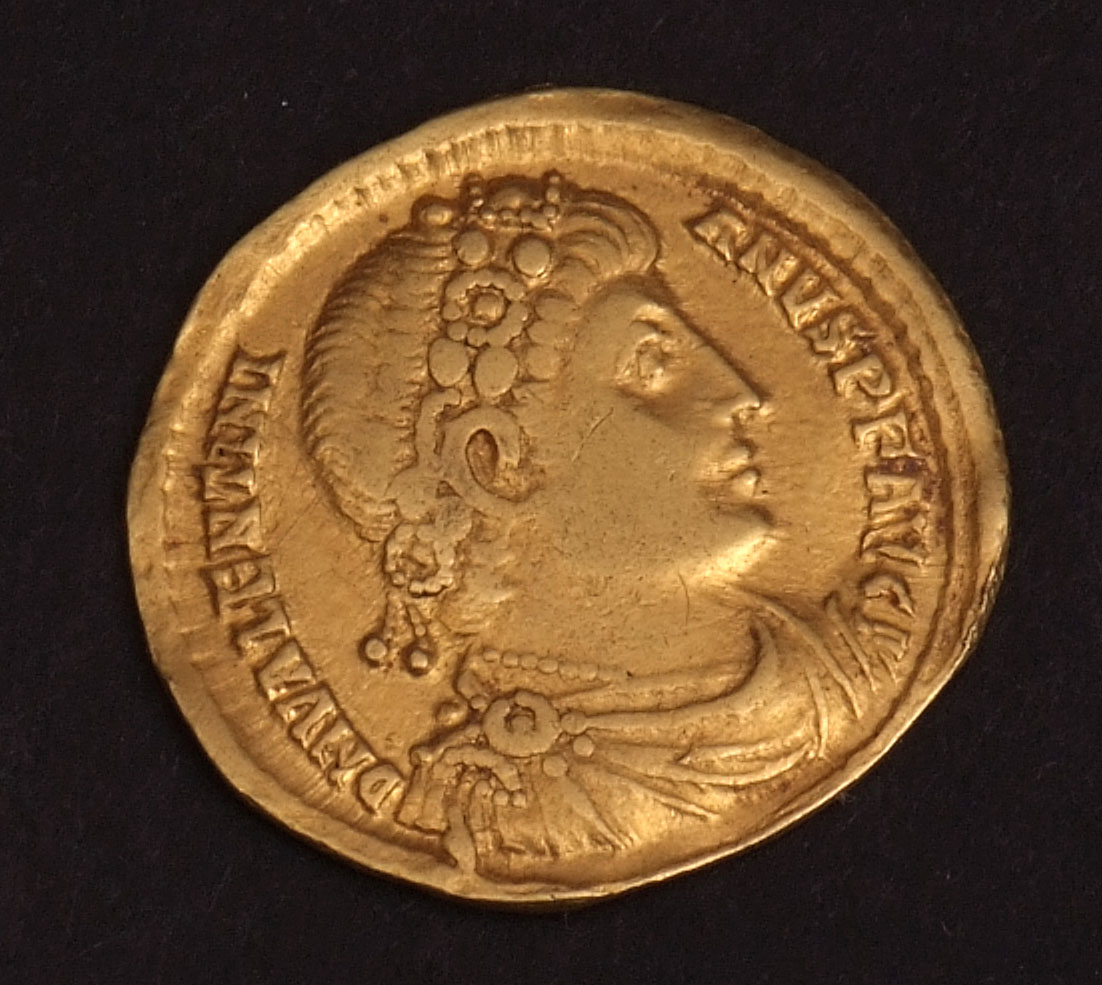 Roman Empire Valentinian I (364-375AD) gold semisse (half-solidus) minted in Antioch, 20mm, 2gms - Bild 2 aus 3