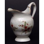 Chamberlains Worcester floral painted cream jug, 3ins high