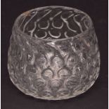 Early 18th century glass finger bowl, faceted with a honeycomb design, circa early 18th century, 2