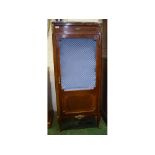 Reproduction French marble topped side cabinet, 23ins wide
