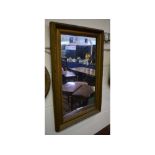 Gilt framed vintage wall mirror, 18ins wide