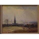 Marcus Ford, signed oil on canvas, "Norwich" 13 x 17ins
