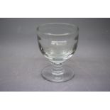 Wedgwood clear presentation glass for Norfolk & Norwich Hospital with central engraved crest, 5ins