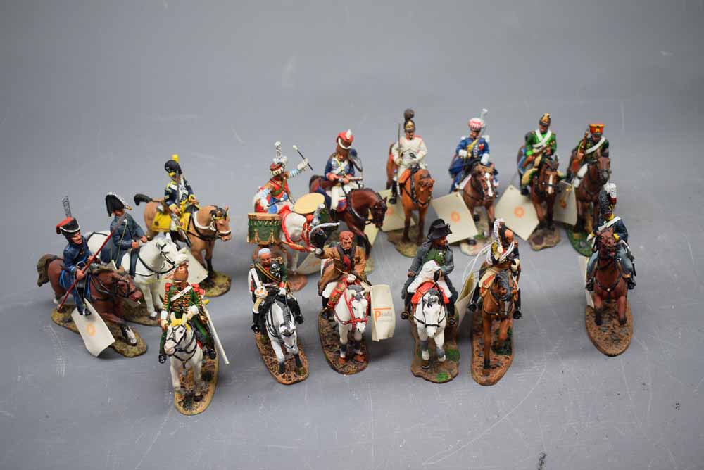 Fifteen Del Prado painted officers on horseback (15)