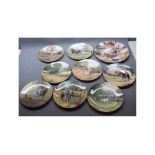 Group of 12 Royal Doulton collectors plates to include "As once they worked the land" by Spencer