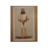 After Spy, Vanity Fair coloured print, "Cricket", 12 x 7 1/2 ins