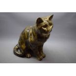 Mike Hinton model of a seated cat 12ins tall