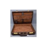 Hide covered briefcase, 18ins wide