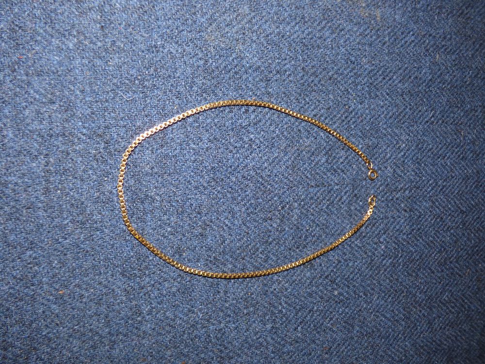 9ct gold and white gold bracelet, 9ct gold necklace 25.8g - Image 2 of 4