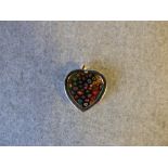 Silver heart shaped pendant