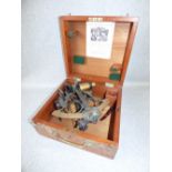 Sextant in fitted oak case