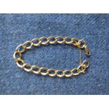 9ct gold chain link bracelet, 9ct gold necklace, gents ring, gold mourning ring 20g