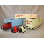 1950's model fairground, ghost train with model fairground lorry PLEASE always check condition