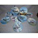 Collection of 10 Coalport bone china ltd edition "Reach for the sky" plates with certificates, all