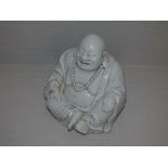 Chinese white porcelain seated Buddha 15H cm PLEASE always check condition before bidding or email