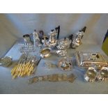 Qty of various silver plated items PLEASE always check condition before bidding or email condition